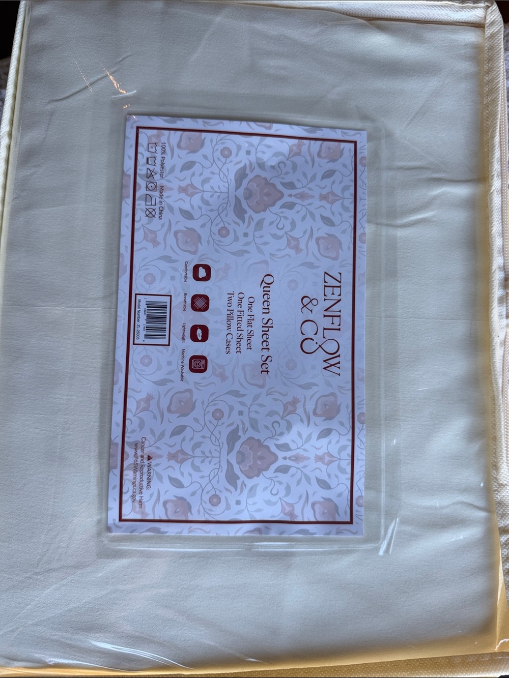Cream Queen Sheet Set